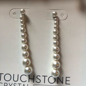 Touchstone Crystal Wisdom Pearl earrings